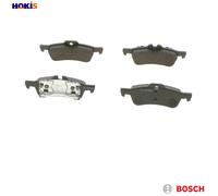 Bosch BP973 - Brake Pads Car Rear Axle - Bosch Quality - Reduced Noise and Dust - ECE-R90 Certified - Copper-Free - 1 Set of 4 Pads - With Accessories