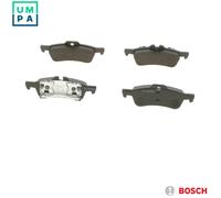 Bosch BP973 - Brake Pads Car Rear Axle - Bosch Quality - Reduced Noise and Dust - ECE-R90 Certified - Copper-Free - 1 Set of 4 Pads - With Accessories