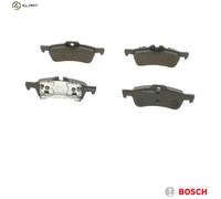 Bosch BP973 - Brake Pads Car Rear Axle - Bosch Quality - Reduced Noise and Dust - ECE-R90 Certified - Copper-Free - 1 Set of 4 Pads - With Accessories