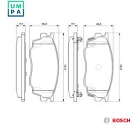 Fits BOSCH 0 986 494 078 BRAKE PADS /RH/F/MAZDA 323,626 00- UK Stock