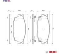 Fits BOSCH 0 986 494 078 BRAKE PADS /RH/F/MAZDA 323,626 00- UK Stock