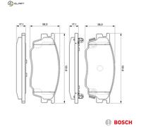 Fits BOSCH 0 986 494 078 BRAKE PADS /RH/F/MAZDA 323,626 00- UK Stock