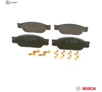 Bosch BP1052 - Brake Pads Car Front Axle - Bosch Quality - Reduced Noise and Dust - ECE-R90 Certified - Copper-Free - 1 Set of 4 Pads - With Accessories