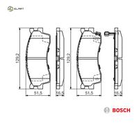 BOSCH 0 986 494 146 Brake pad set
