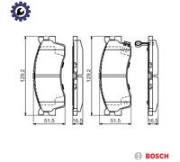 BOSCH 0 986 494 146 Brake pad set