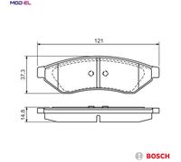 BRAKE PAD SET DISC BRAKE 0 986 494 172 FOR DAEWOO CHEVROLET 2.0L 4cyl EVANDA
