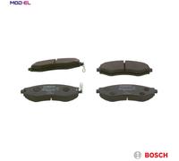 Bosch Brake Pads BP1084 (0 986 494 173) - Front Axle, Reduced Noise & Dust, ECE-R90, Set of 4