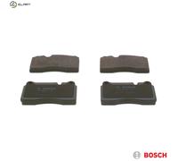 0986 494 207 Front Brake Pad Set 4x Pads Prepared For Wear Indicator By Bosch