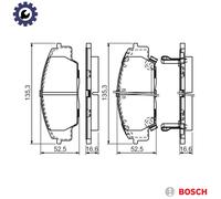 BRAKE PAD SET DISC BRAKE 0 986 494 311 FOR HONDA CIVIC/VIII/Hatchback S2000 2.0L