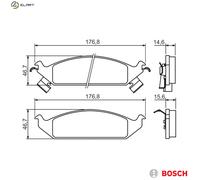 Brake pads 0 986 494 313 BOSCH for CHRYSLER DODGE