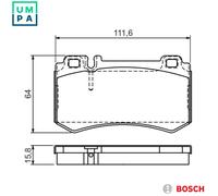 Brake Pad Set, disc brake for MERCEDES-BENZ:S-CLASS Coupe,SLR Roadster,S-CLASS,