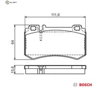 Brake Pad Set, disc brake for MERCEDES-BENZ:S-CLASS Coupe,SLR Roadster,S-CLASS,
