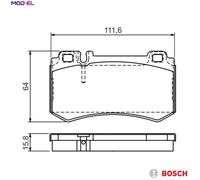 Brake Pad Set, disc brake for MERCEDES-BENZ:S-CLASS Coupe,SLR Roadster,S-CLASS,