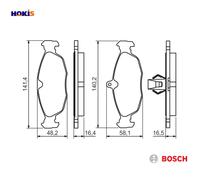 BOSCH 0 986 494 413 Brake pad set