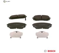 0986 494 422 Front Brake Pad Set 4x Pads Integrated Wear Indicator Braking Bosch