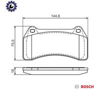 BOSCH 0 986 494 448 Brake pad set