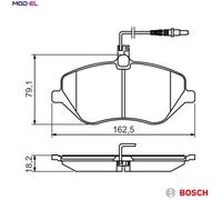 BOSCH 0 986 494 484 Brake pad set