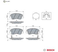 BRAKE PAD SET DISC BRAKE 0 986 494 563 FOR HYUNDAI ACCENT/SOLARIS/IV/i25 i20 i20