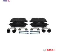 Bosch Brake Pads BP1231 – Front Axle, ECE-R90 Certified, Copper-Free, 1 Set of 4 with Accessories