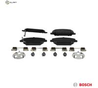 Bosch Brake Pad Set Disc 0 986 494 611 for Honda Civic VIII Hatchback 1.8L