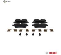 Brake pads 0 986 494 636 BOSCH for LAND ROVER DISCOVERY IV RANGE ROVER Mk III