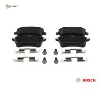 Bosch BP1126 - Brake Pads Car Rear Axle - Bosch Quality - Reduced Noise and Dust - ECE-R90 Certified - Copper-Free - 1 Set of 4 Pads - With Accessories