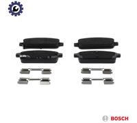 Bosch BP1661 Car Brakes Pads - Rear Axle - ECE-R90 Certified - 1 Set of 4 Pads