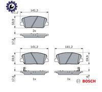BRAKE PAD SET DISC BRAKE 0 986 494 979 FOR HYUNDAI KIA G4KF 2.0L 4cyl GENESIS K5