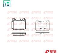 REMSA 0014.40 Brake pad set