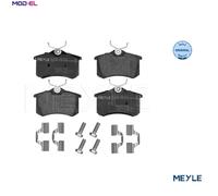 Brake pads Rear Axle 025 209 6117 MEYLE for RENAULT CITROËN SEAT VW AUDI FORD DS