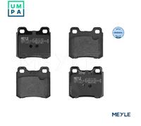 Meyle Brake Pad Set 025 211 4015 - Rear Axle, Anti-Squeak Plate, Disc Brake for Opel, Saab, Vauxhall