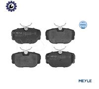 Meyle Brake Pad Set 025 211 7317 – Front Disc, Anti-Squeak Plate, 52mm – Fits BMW 3 Series Z1
