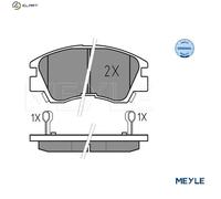 MEYLE 025 213 7316/W Brake pad set