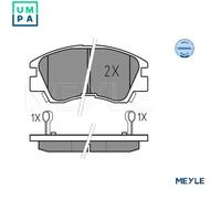 MEYLE 025 213 7316/W Brake pad set