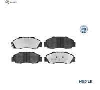 MEYLE 025 216 5118/PD Brake pad set