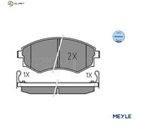 MEYLE 025 217 2517/W Brake Pads Set Front for Sonata Lantra Elantra Coupe Primer