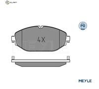 MEYLE 025 220 7619/PD Brake pad set