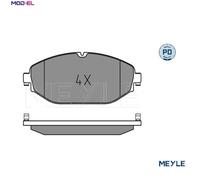 MEYLE 025 220 7619/PD Brake pad set