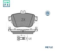 MEYLE 025 224 3716/PD Brake pad set