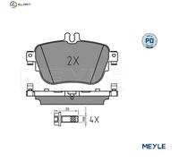 MEYLE 025 224 3716/PD Brake pad set