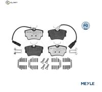 MEYLE 025 232 2416-1/PD Brake Pads Set Rear for VW Transporter California
