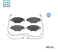 Meyle Brake Pad Set 025 232 7717/W – Front Axle with Anti-Squeak Plate for Citroën C5