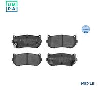 Meyle Brake Pad Set 025 234 5513/W with Anti-Squeak Plate Rear Axle