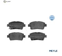 Meyle Brake Pad Set 025 235 1017 - Front Disc Brake with Anti-Squeak Plate for Toyota