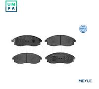 Meyle Brake Pad Set, Front Axle With anti-squeak plate 025 235 3617/W