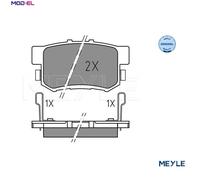 MEYLE 025 237 3615 Brake pad set