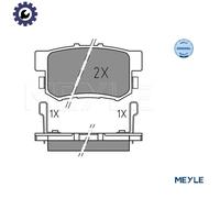 MEYLE 025 237 3615 Brake pad set