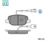 MEYLE 025 238 1118 Brake pad set