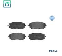 Meyle Brake Pad Set 025 238 6517/W Front, anti-squeak plate, for Subaru, Toyota