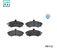 Meyle Brake Pad Set, Front Axle With anti-squeak plate 025 240 3117/W